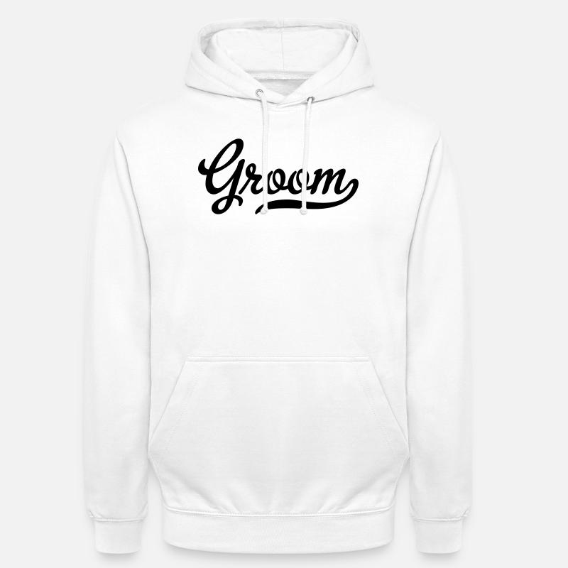 groom - Sweat-shirt à capuche unisexe - blanc
