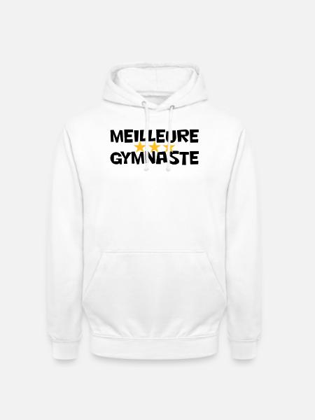 Meilleure Gymnaste - Sweat-shirt à capuche unisexe - blanc