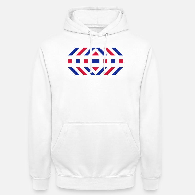 Motif - Sweat-shirt à capuche unisexe - blanc