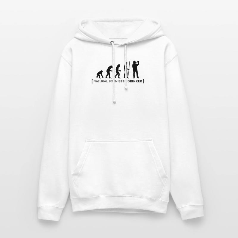 evolution_beer_drinker Sweat-shirt à capuche unisexe