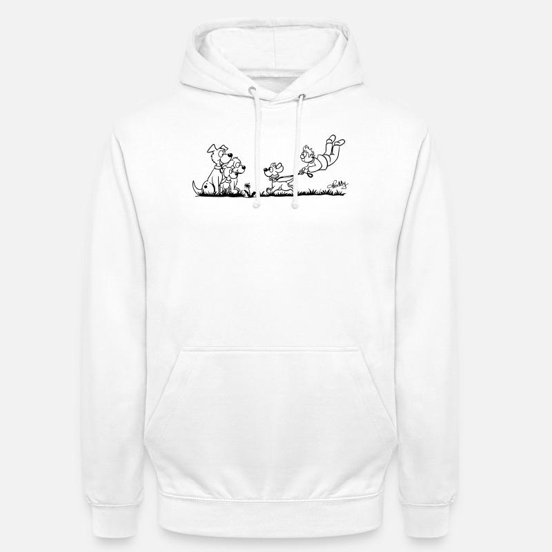 Gassigehen - Unisex Hoodie - Weiß