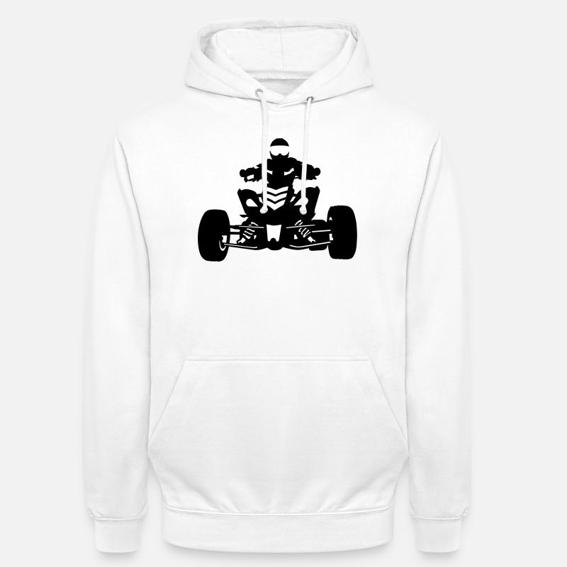 Quad - Sweat-shirt à capuche unisexe - blanc