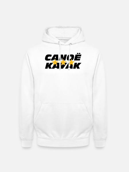 Canoë Kayak - Sweat-shirt à capuche unisexe - blanc
