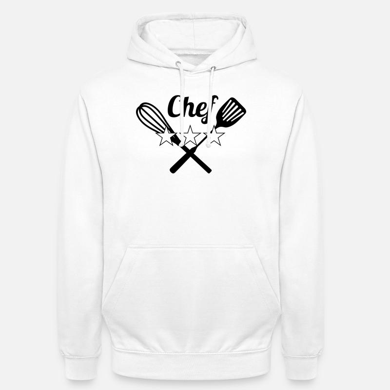 Chef - Sweat-shirt à capuche unisexe - blanc