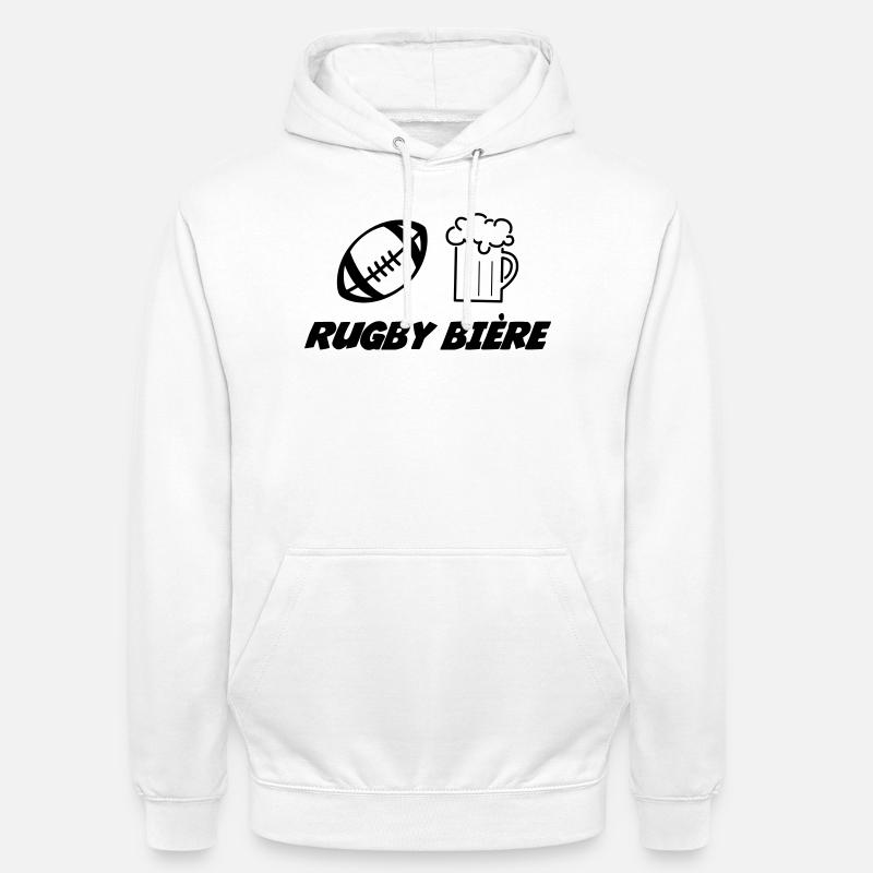 Rugby - Unisex Hoodie - white