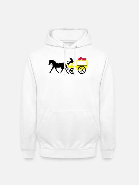 carriage - Unisex Hoodie - white