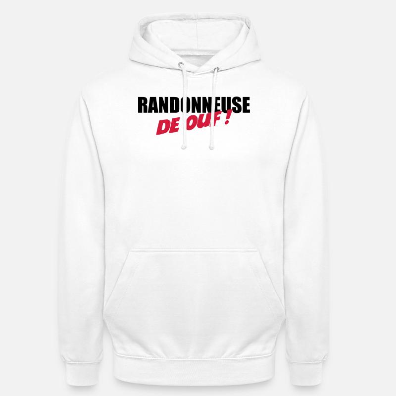 Randonneuse de ouf ! - Sweat-shirt à capuche unisexe - blanc