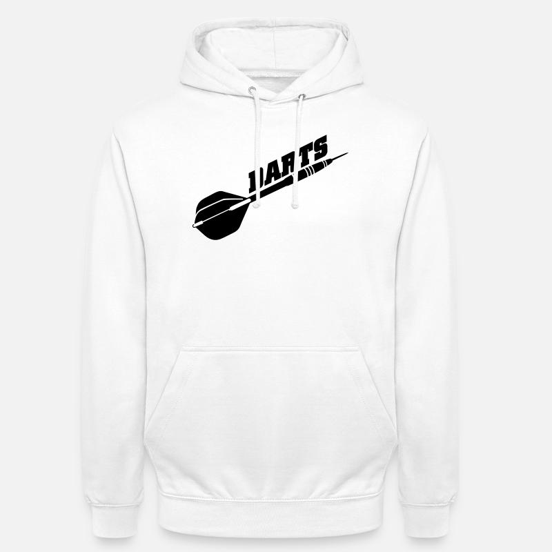 jeu de fléchettes - Sweat-shirt à capuche unisexe - blanc
