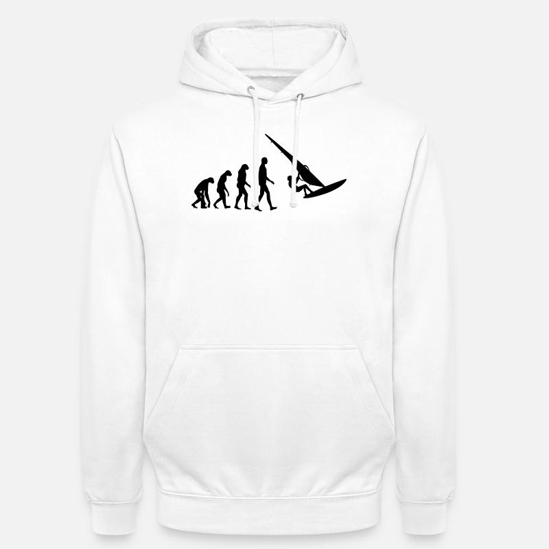 Windsurfen / Windsurfer / Windsurf / Windsurfing - Unisex Hoodie - Weiß