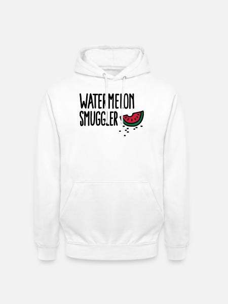 Watermelon smuggler - Unisex Hoodie - white