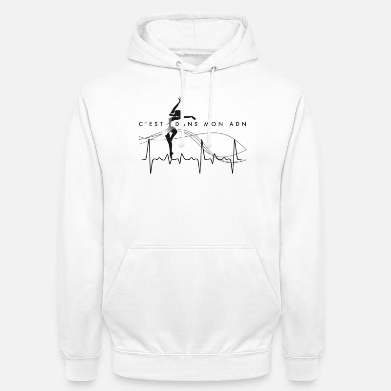 T-shirt Ballet Classique - C'est dans mon ADN Pro - Sweat-shirt à capuche unisexe - blanc
