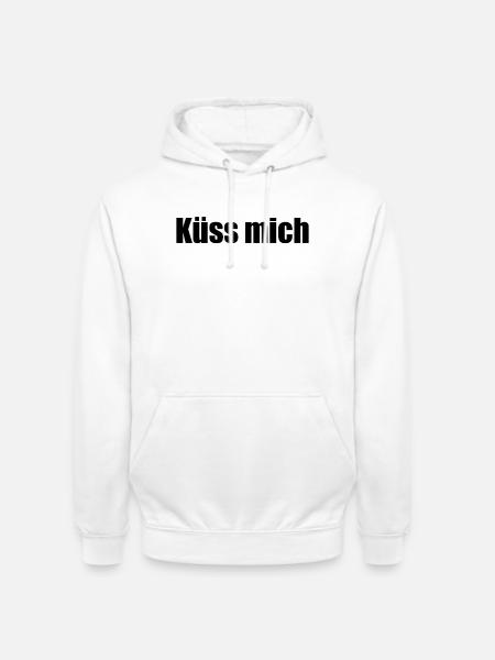 Küss mich - Unisex Hoodie - Weiß