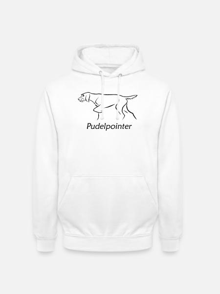 Pudelpointer - Unisex Hoodie - Weiß