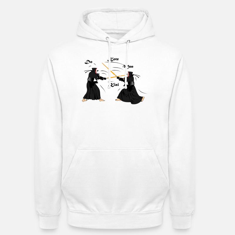 kendo - Sweat-shirt à capuche unisexe - blanc