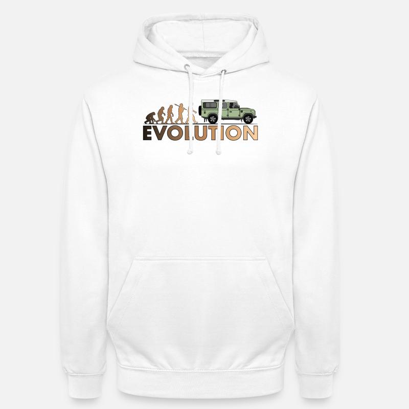 Defender 110 Évolution - Sweat-shirt à capuche unisexe - blanc
