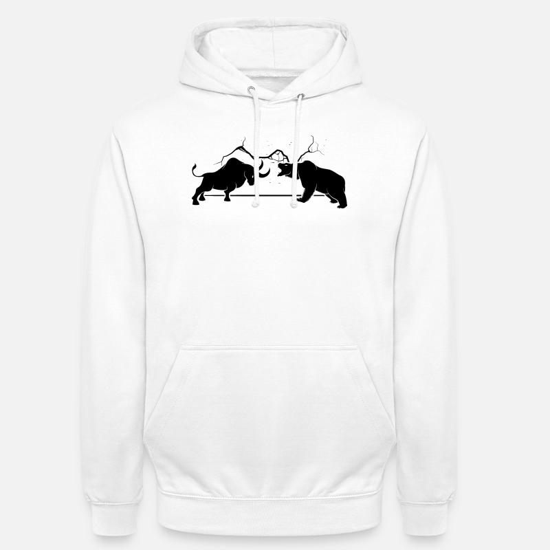 Bulle VS Bär - Unisex Hoodie - Weiß
