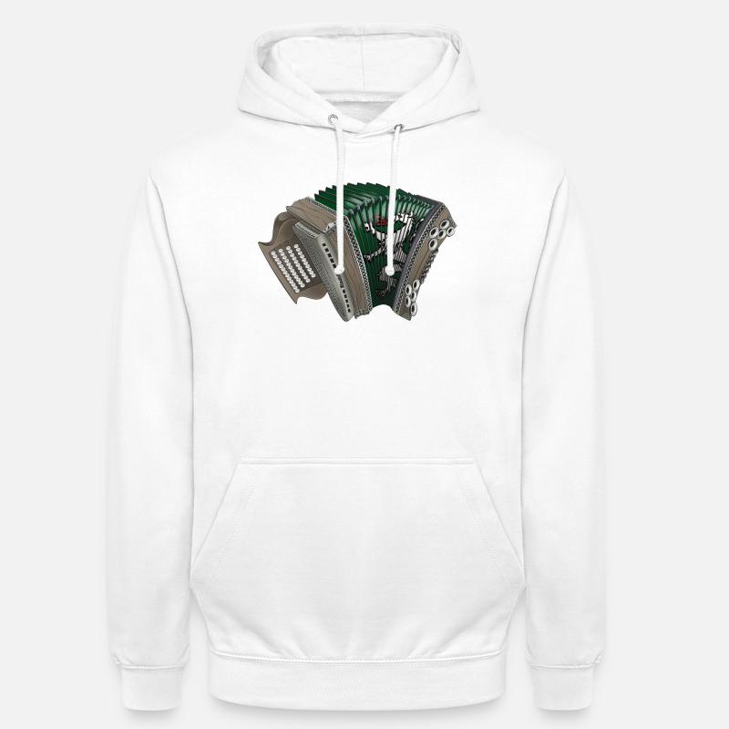 Harmonica de Styrie - Styrie | Ziach ON ! - Sweat-shirt à capuche unisexe - blanc