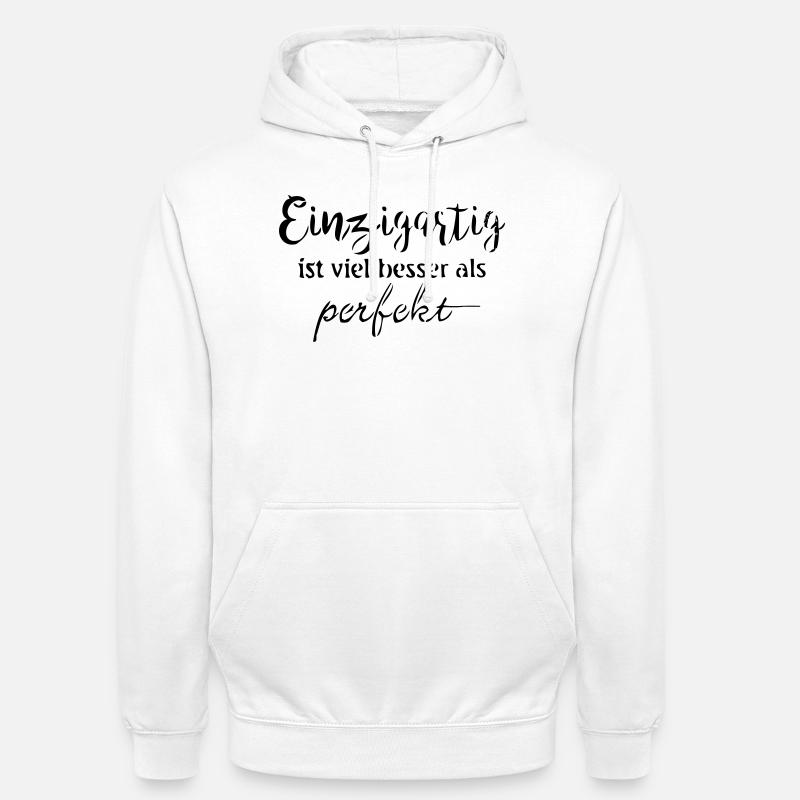 Einzigartig - Unisex Hoodie - Weiß