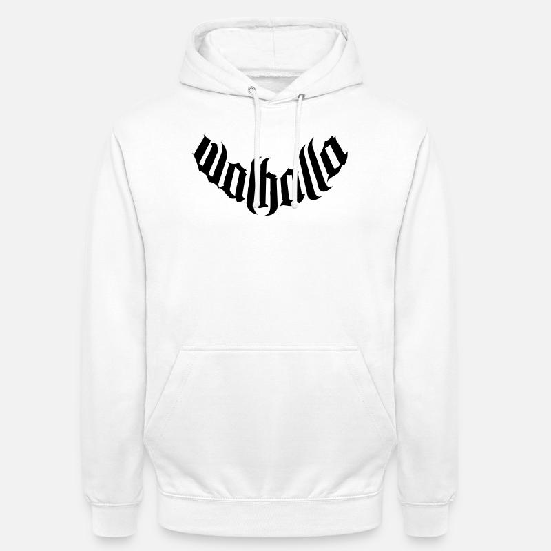 walhalla vikings viking sticker wikinger sticker - Unisex Hoodie - Weiß