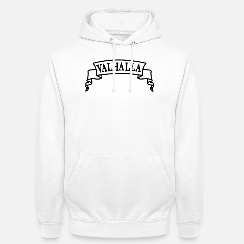 Walhalla im Banner - Unisex Hoodie - Weiß