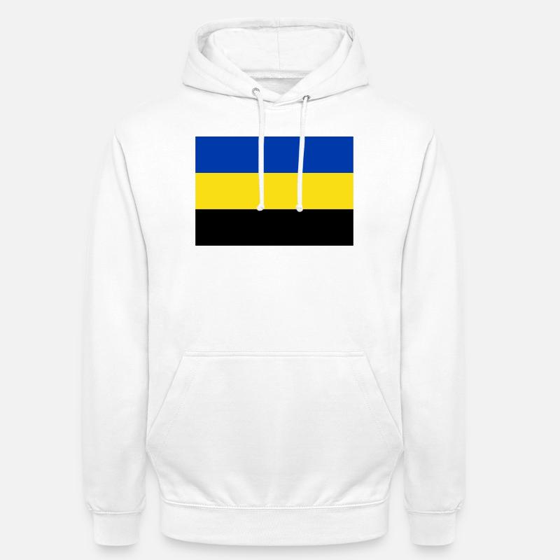 Drapeau de la Gueldre - Sweat-shirt à capuche unisexe - blanc