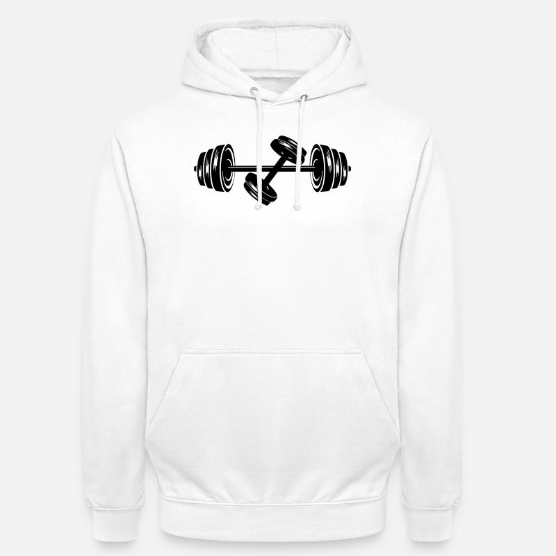 Gewichte Hantelscheiben Hantel 2 - Unisex Hoodie - Weiß