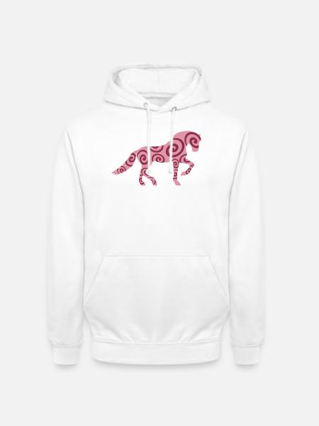 Pferdeverrückt - Unisex Hoodie - Weiß