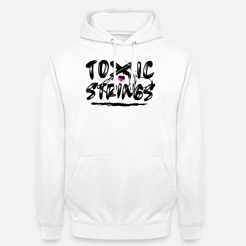 Toxic Strings 2 Farben - Unisex Hoodie - Weiß