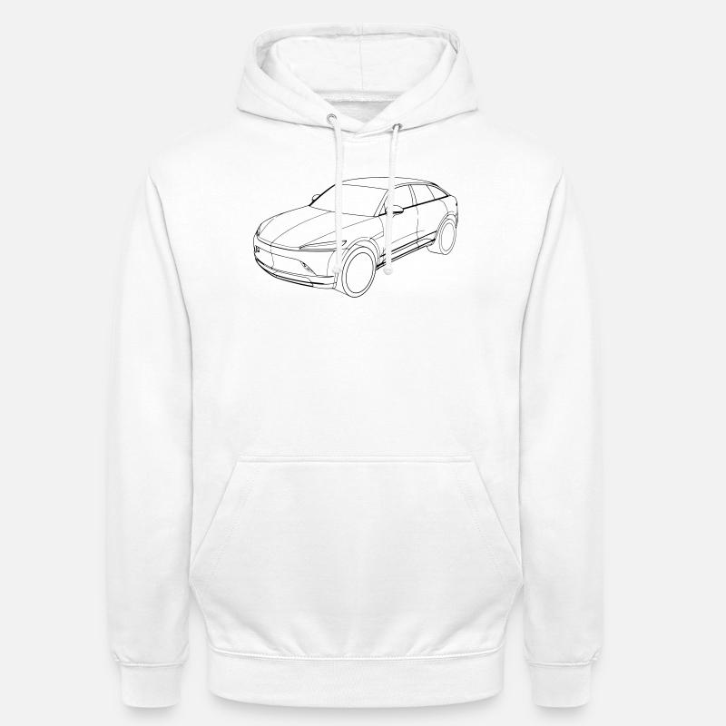 Mullen 5 - Sweat-shirt à capuche unisexe - blanc