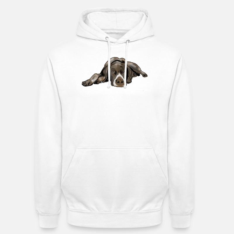Pointer Deutsch Kurzhaar - Unisex Hoodie - Weiß