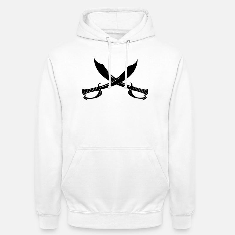 Deux épées - Sweat-shirt à capuche unisexe - blanc