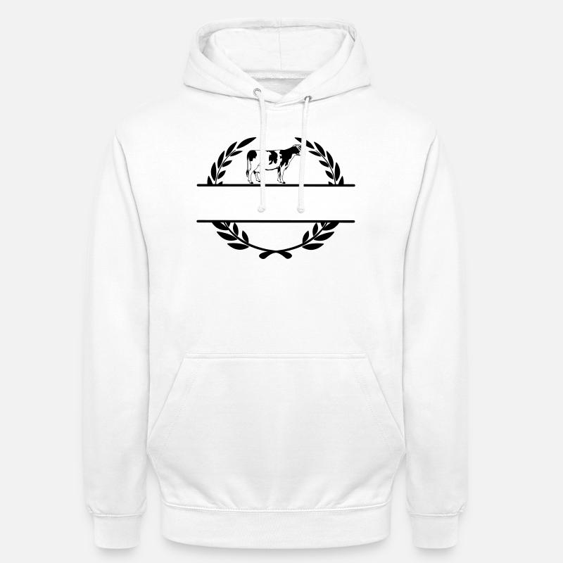 Monogramm der Milchkuh - Unisex Hoodie - Weiß