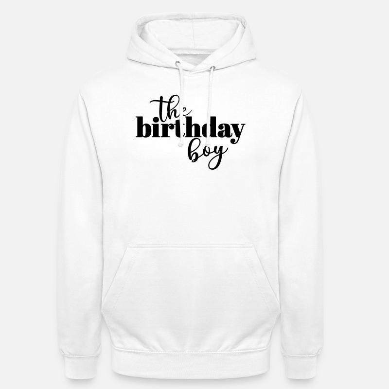 Le garçon d’anniversaire - Sweat-shirt à capuche unisexe - blanc