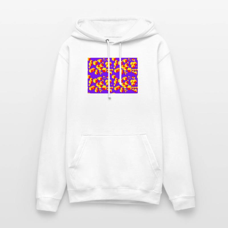Deco pattern cube colored Unisex Hoodie