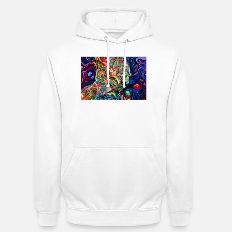 KI Generierte Kunst - Unisex Hoodie - Weiß