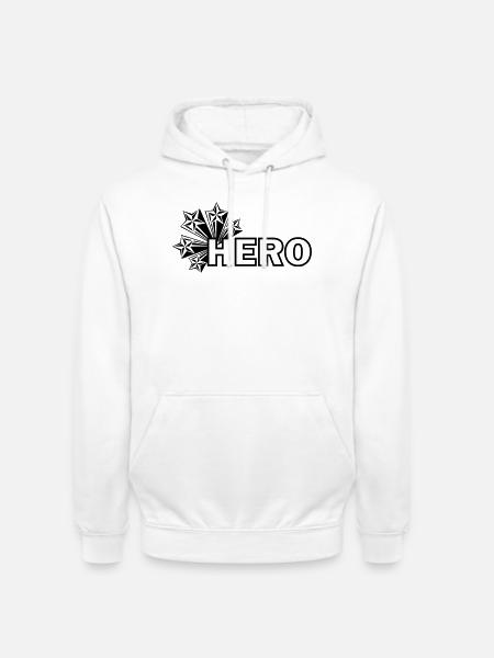My hero star - Unisex Hoodie - white