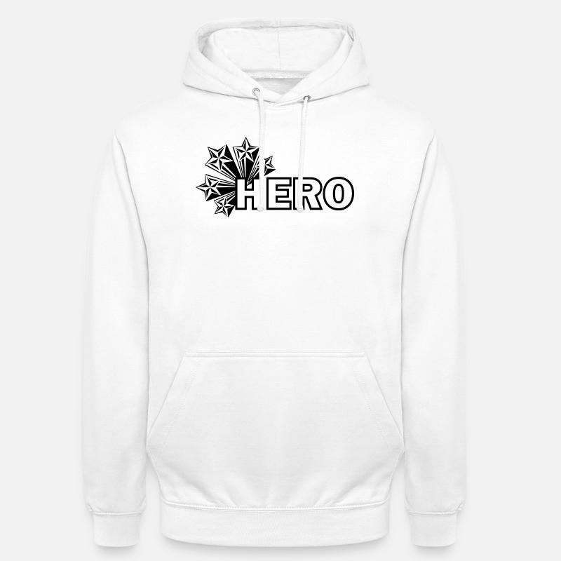 Mein Held Stern - Unisex Hoodie - Weiß