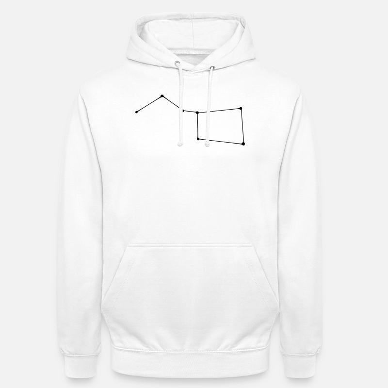 Constellation de la Grande Ourse - Sweat-shirt à capuche unisexe - blanc