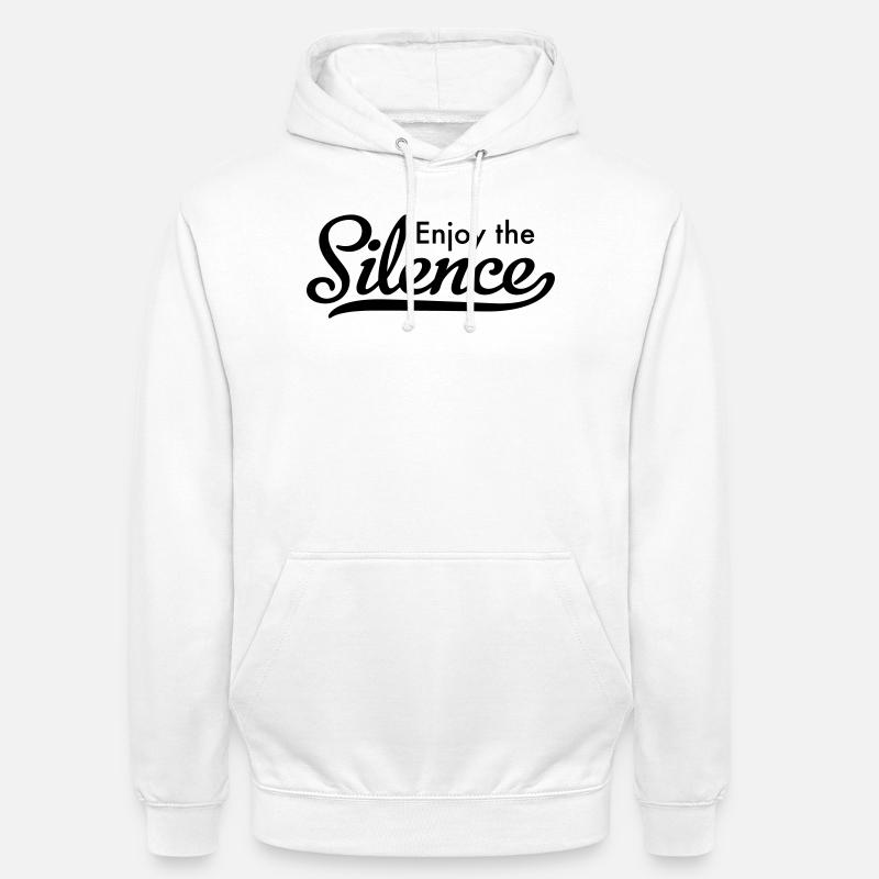 Enjoy the Silence - Unisex Hoodie - white