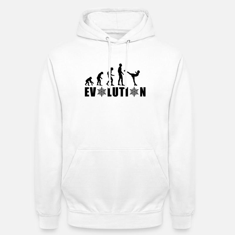 EVOLUTION EISKUNSTLAUF WINTER SCHNEE - Unisex Hoodie - Weiß