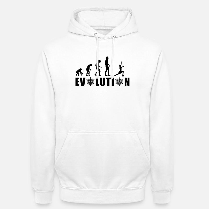 EVOLUTION EISKUNSTLAUF WINTER SCHNEE - Unisex Hoodie - Weiß