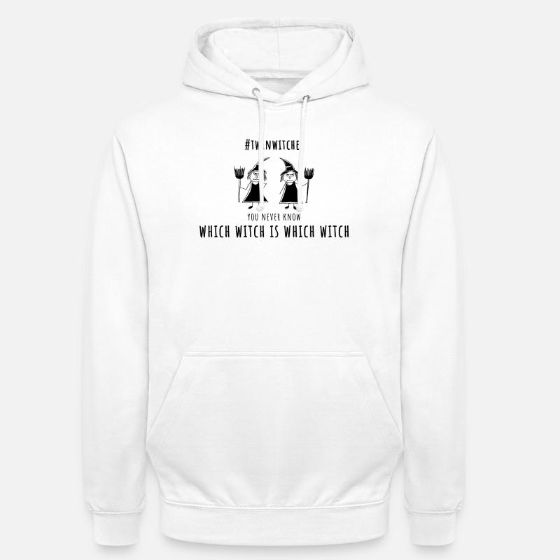 which witch is which witch zwillingsschwestern - Unisex Hoodie - Weiß