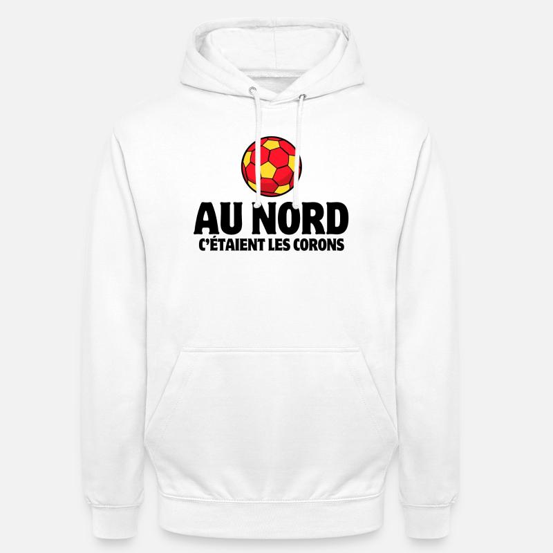 Lens, sang et or, corons - Sweat-shirt à capuche unisexe - blanc