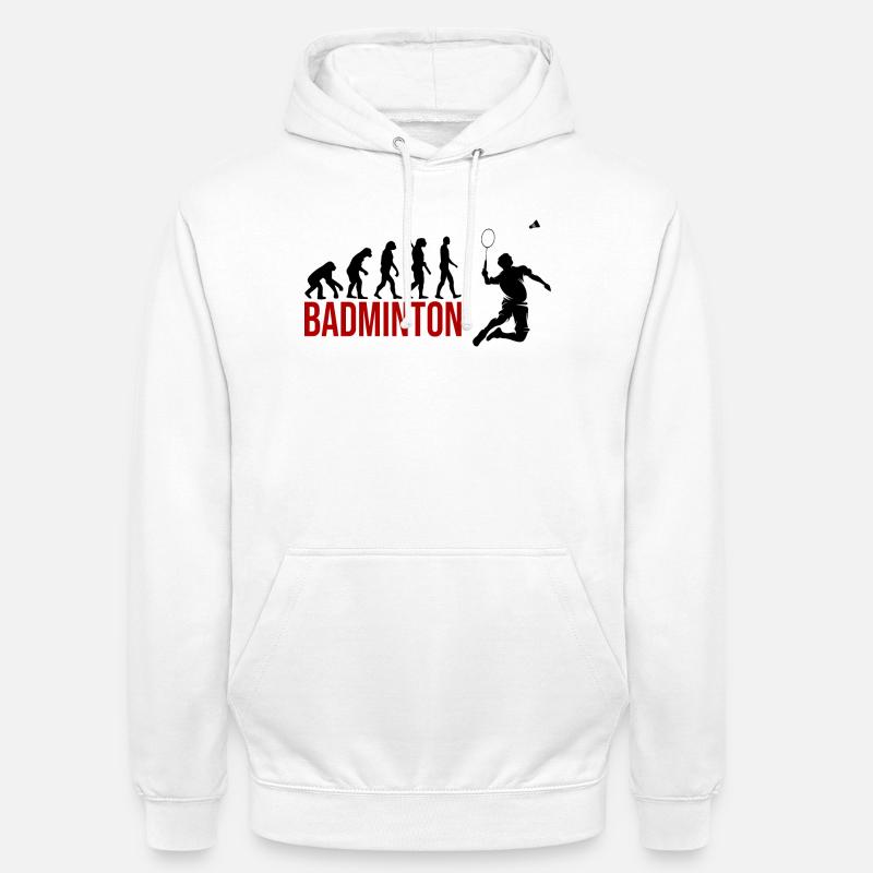 Evolution Badminton - Unisex Hoodie - Weiß