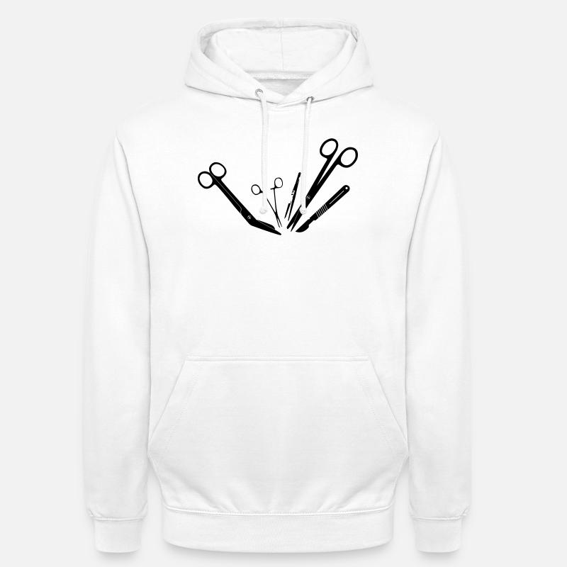 Outils d’exploitation - Sweat-shirt à capuche unisexe - blanc