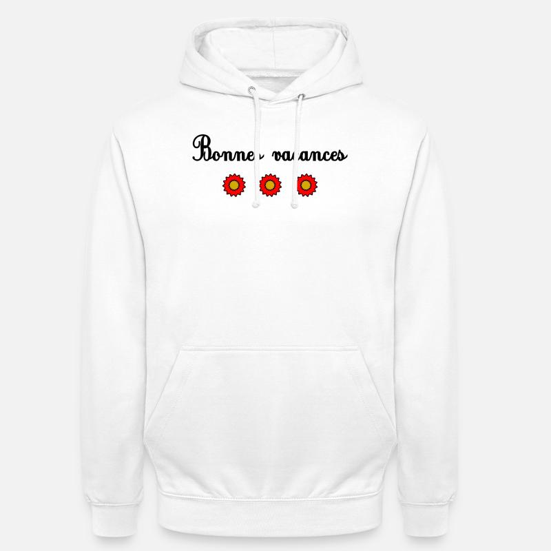 MAÎTRESSE. MAITRE. MERCI. MERCI MAÎTRESSE - Sweat-shirt à capuche unisexe - blanc
