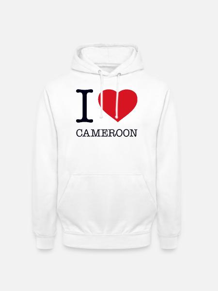 I LOVE CAMEROON Kamerun - Unisex Hoodie - white