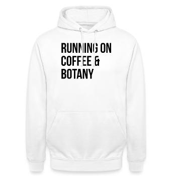 Botanik - Unisex Hoodie - Weiß - Vorne - AI Model Male 185 dark (185cm) & AI Model Female 172 dark (172cm)