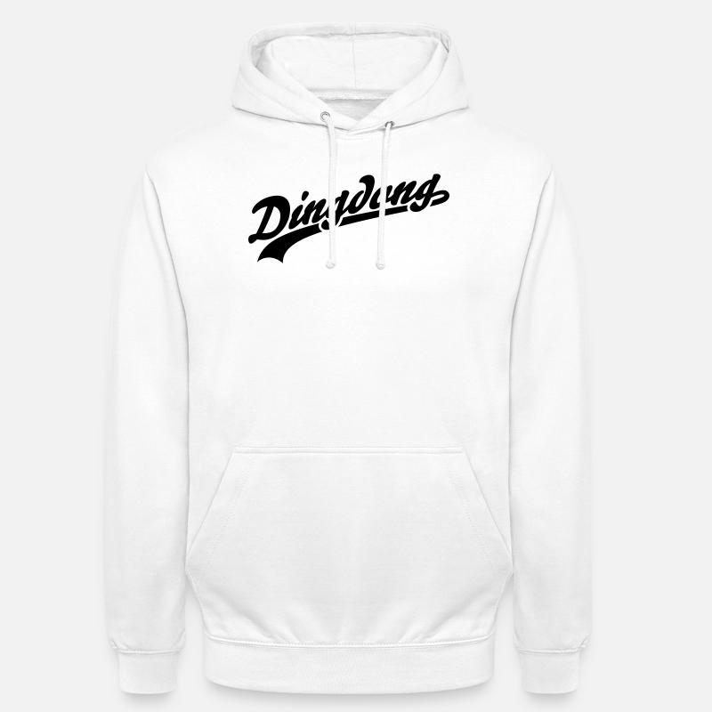 Dingdong - Sweat-shirt à capuche unisexe - blanc