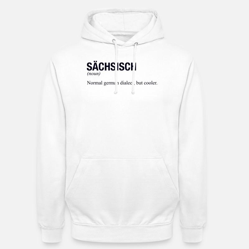 SAXON Saxe - Sweat-shirt à capuche unisexe - blanc